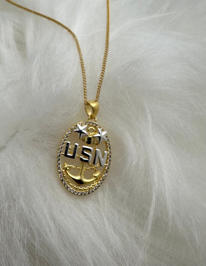 Anchor Pendant and Necklace