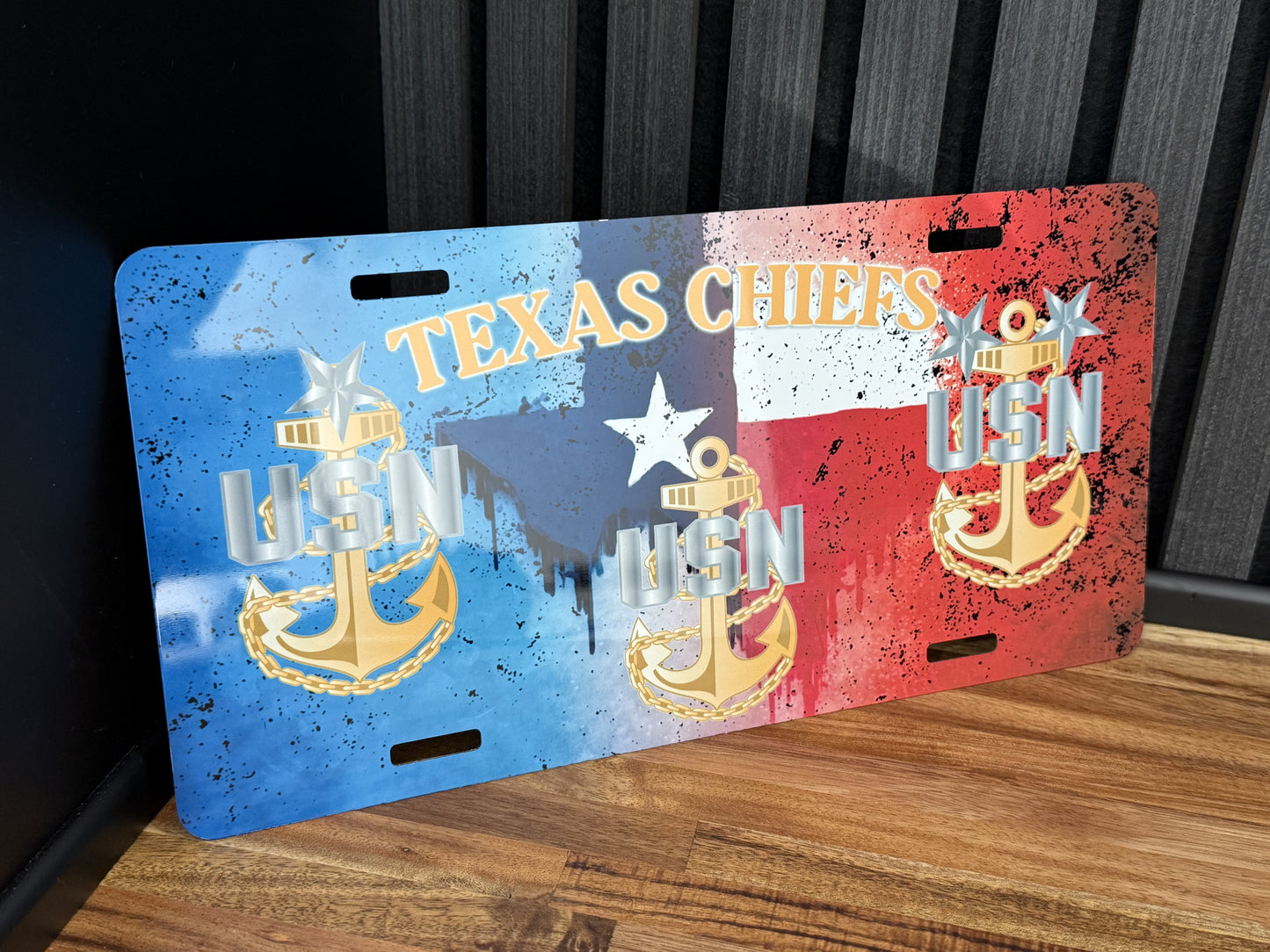 Texas Chiefs License Plate