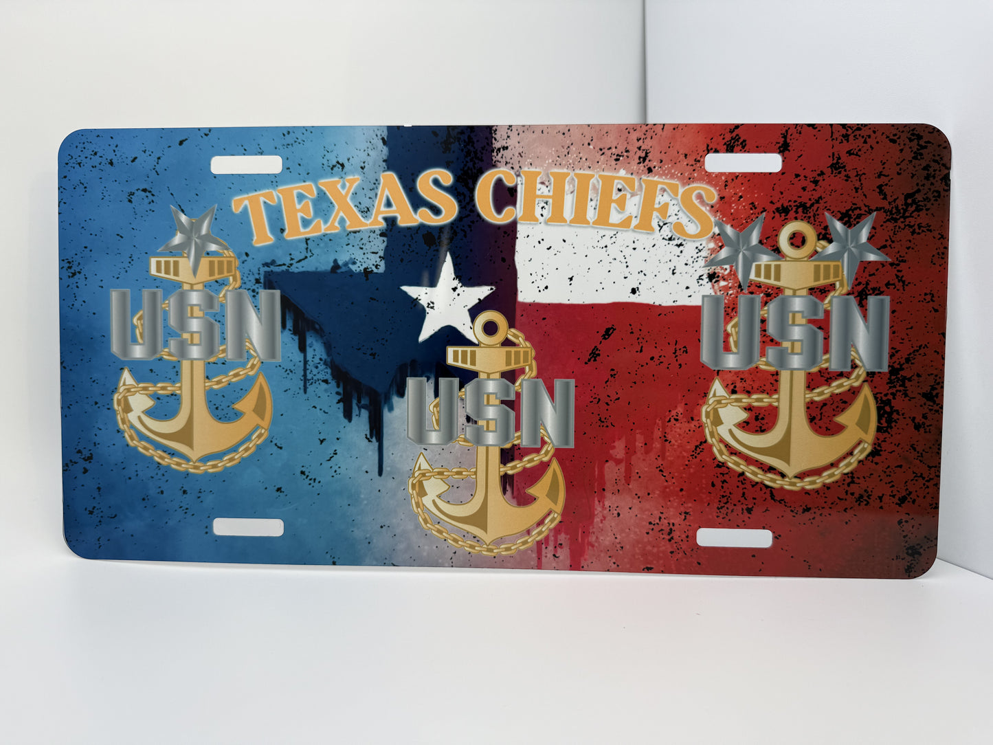 Texas Chiefs License Plate