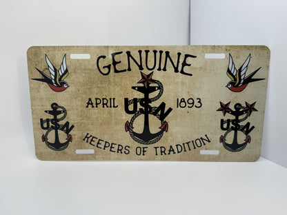 The Original Genuine License Plate