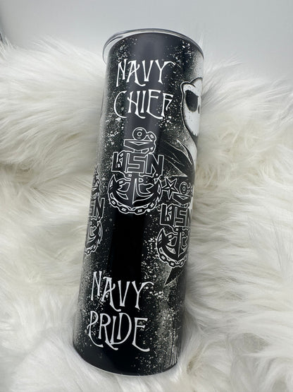 Nightmare before Christmas Chiefs Tumbler 20oz