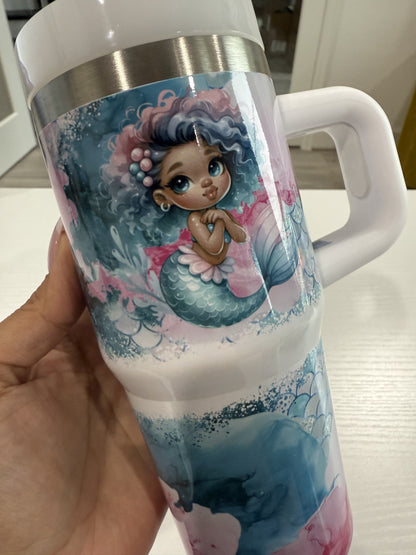 Mommy and Me Mermaid 40 oz and 14oz Tumbler