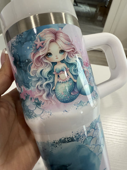 Mommy and Me Mermaid 40 oz and 14oz Tumbler