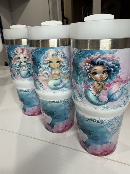 Mommy and Me Mermaid 40 oz and 14oz Tumbler