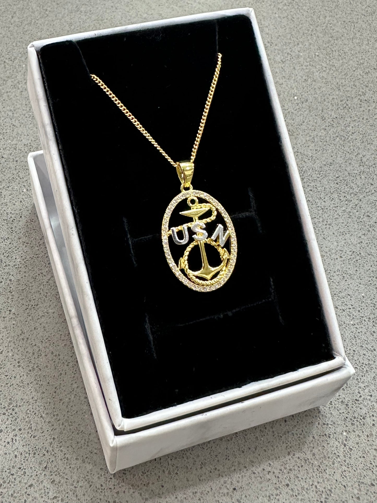 Anchor Pendant and Necklace