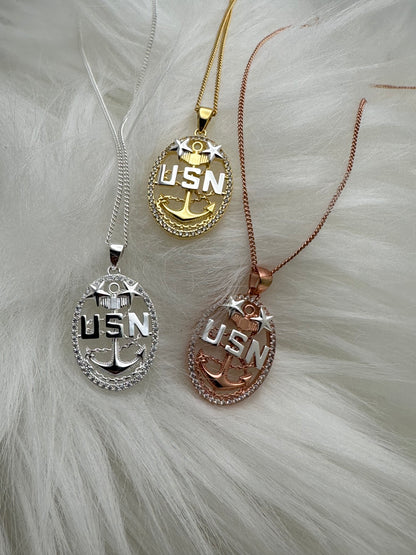 Anchor Pendant and Necklace