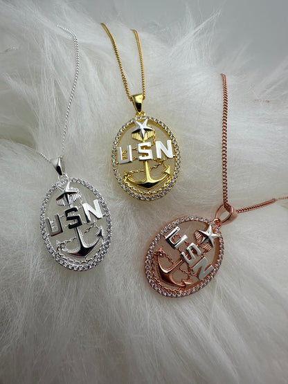 Anchor Pendant and Necklace