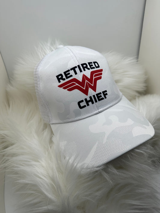 WW Retired Chief Trucker Ponytail Hat