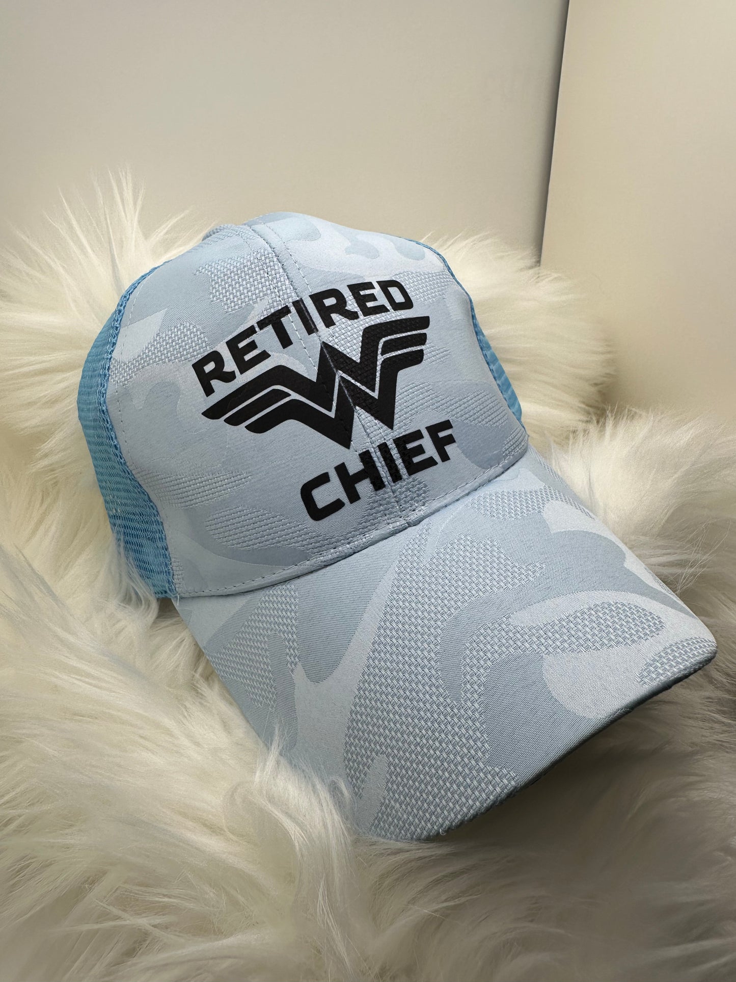 WW Retired Chief Trucker Ponytail Hat