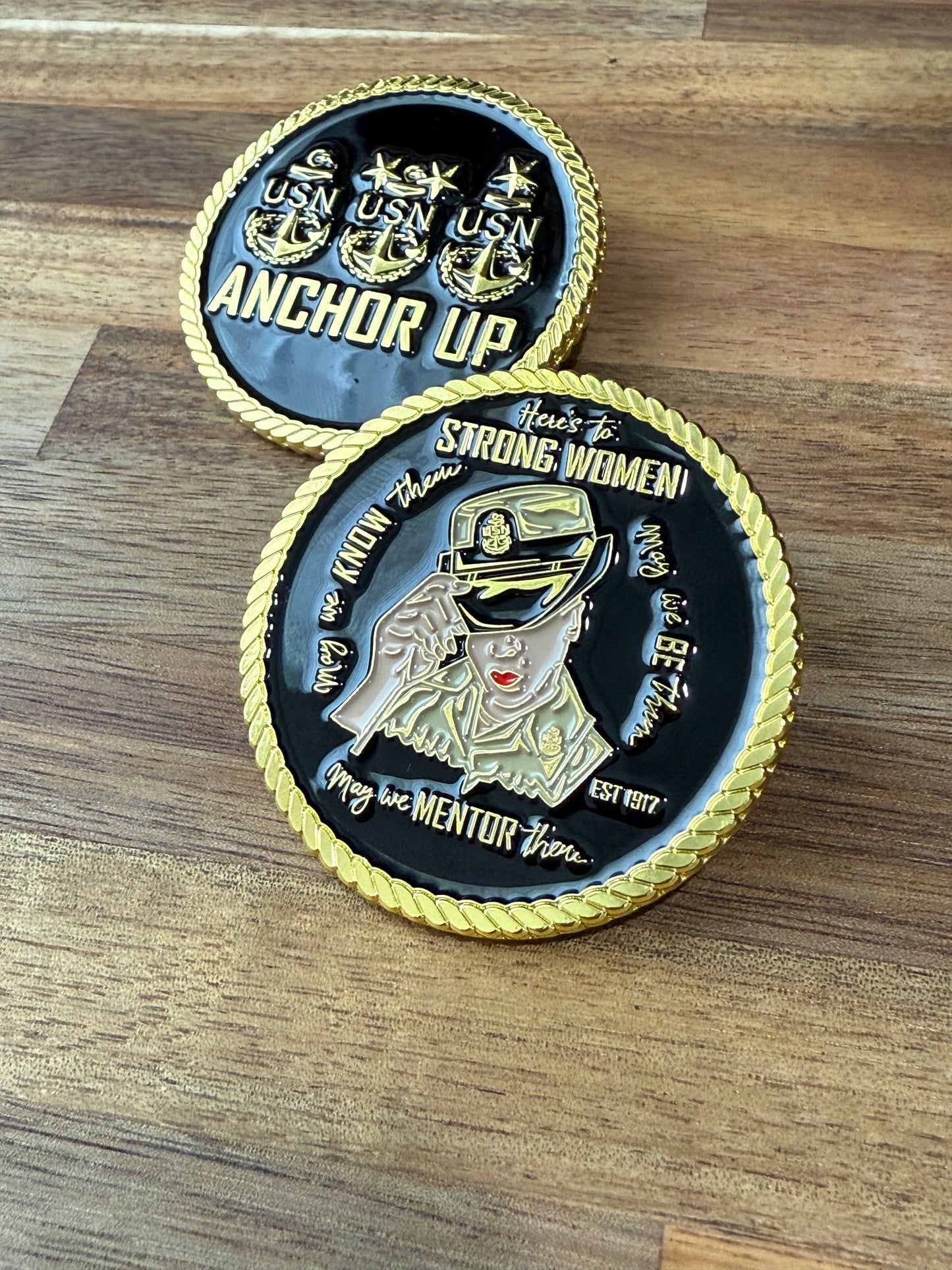 Strong Women Navy Chief Coin V2