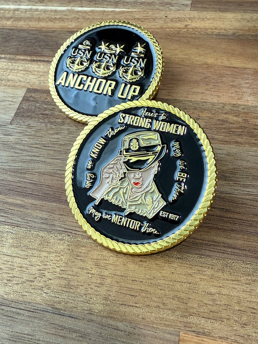 Strong Women Navy Chief Coin V2