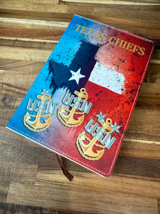 Texas Chiefs Notebook A5 Size 8.5"x5.5"
