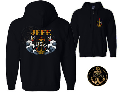 Jefe Jerry Zip Up Hoodie