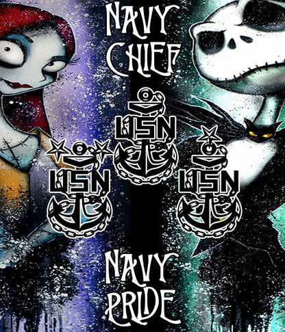 Nightmare before Christmas Chiefs Tumbler 20oz