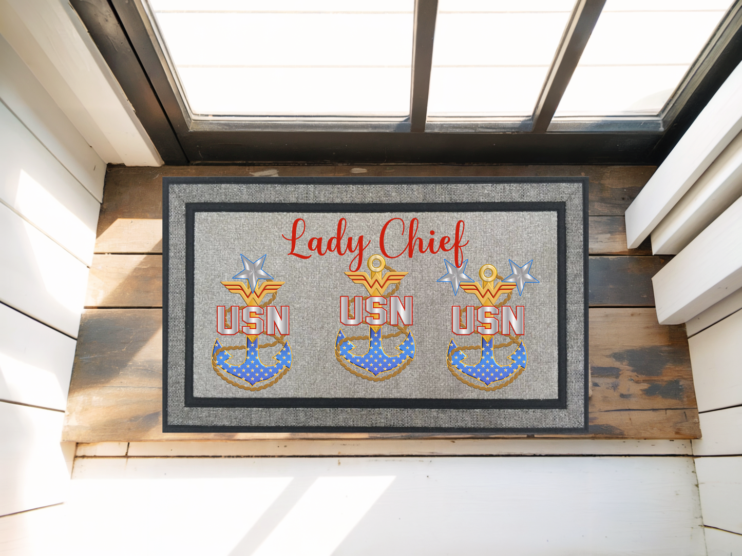 House of Anchors Indoor Outdoor Door Mat