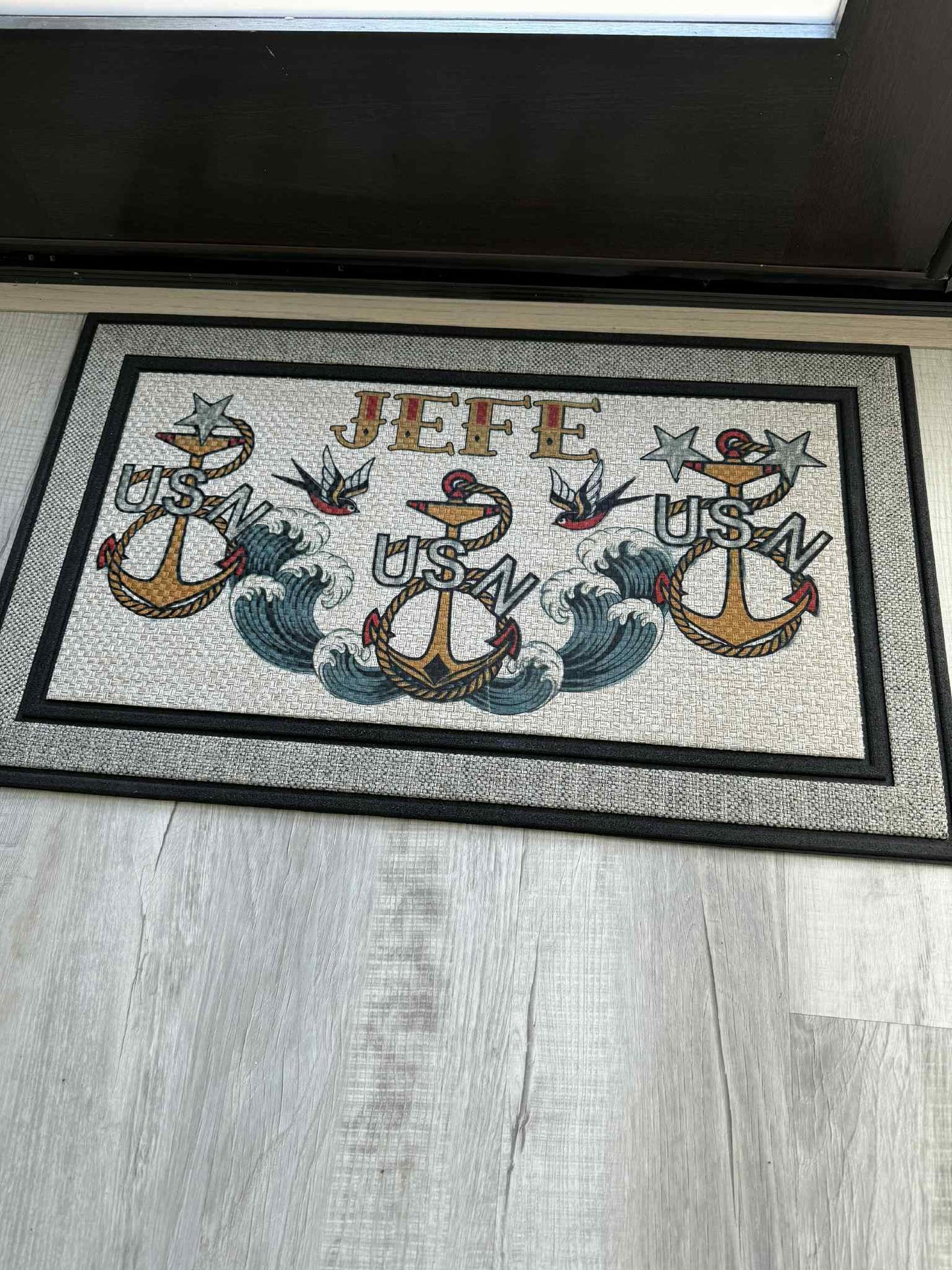 House of Anchors Indoor Outdoor Door Mat