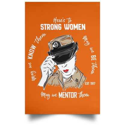 Strong Woman Satin Poster