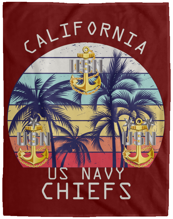 California Chiefs Plush Fleece Blanket - 60x80