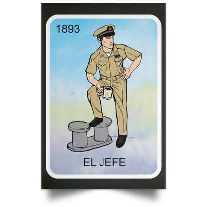 El Jefe Satin Poster