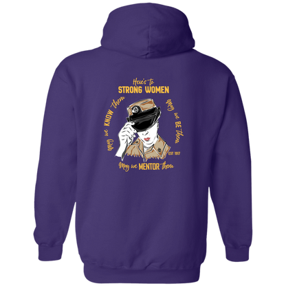Strong Woman Zip Up Hooded Sweatshirt