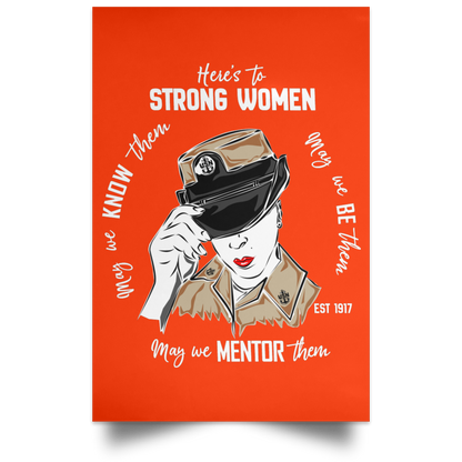 Strong Woman Satin Poster