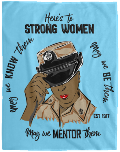 Strong Women V2 Plush Fleece Blanket - 60x80