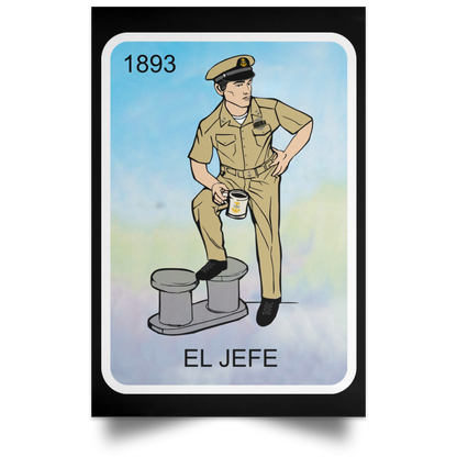 El Jefe Satin Poster