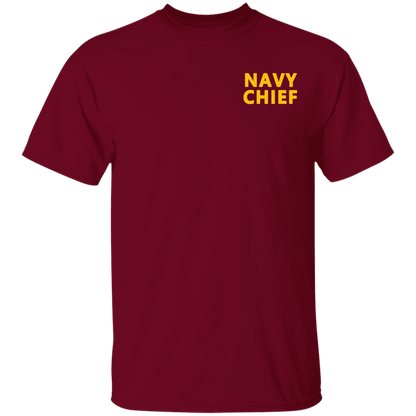 Navy Girl Gold and White Design T-Shirt