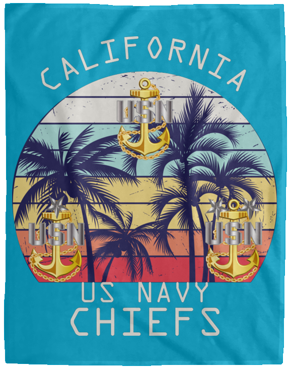 California Chiefs Plush Fleece Blanket - 60x80