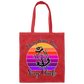 Strong Navy Mom Canvas Tote Bag