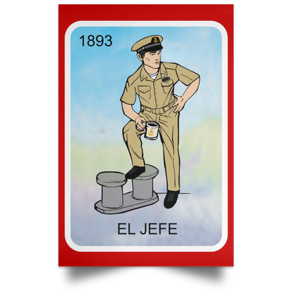 El Jefe Satin Poster