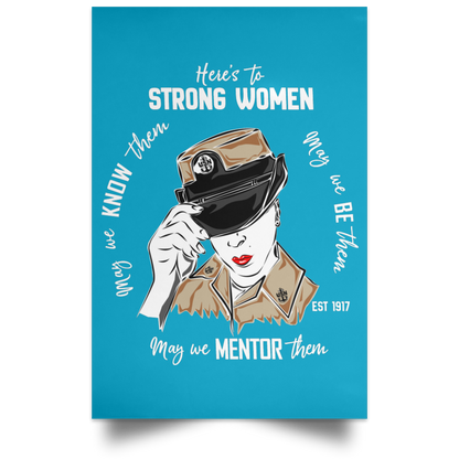 Strong Woman Satin Poster