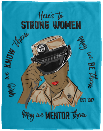 Strong Women V2 Plush Fleece Blanket - 60x80