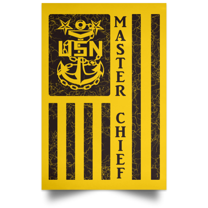 Master Chief Flag Satin Poster