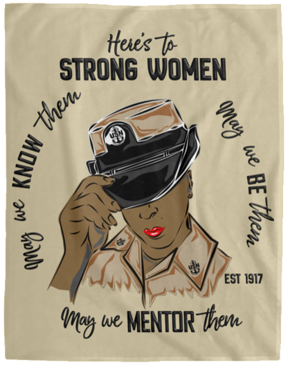 Strong Women V2 Plush Fleece Blanket - 60x80