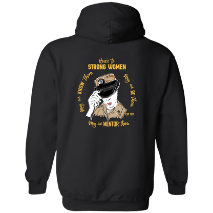 Strong Woman Zip Up Hooded Sweatshirt