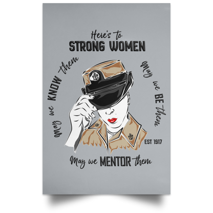 Strong Women V2 Satin Poster