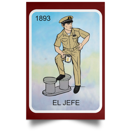 El Jefe Satin Poster