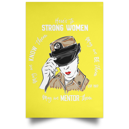 Strong Woman Satin Poster