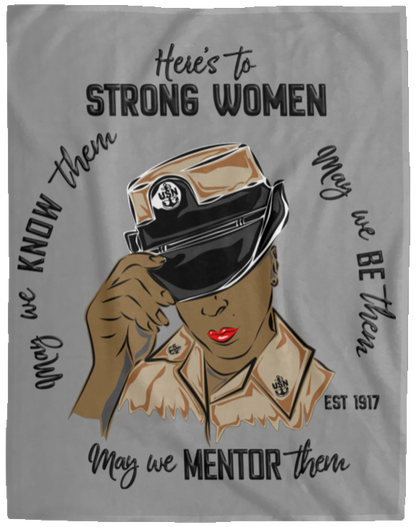 Strong Women V2 Plush Fleece Blanket - 60x80