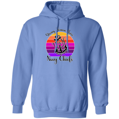 Strong Navy Mom Pullover Hoodie