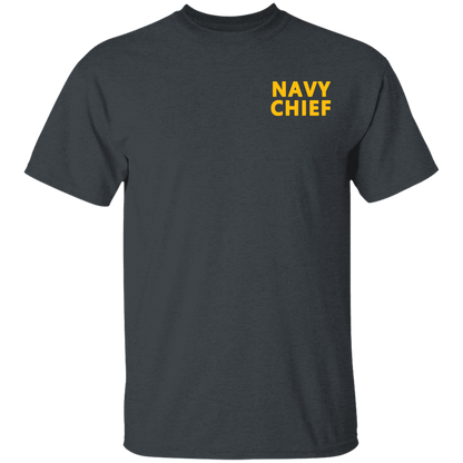 Navy Girl Gold and White Design T-Shirt