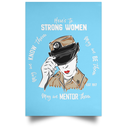 Strong Woman Satin Poster