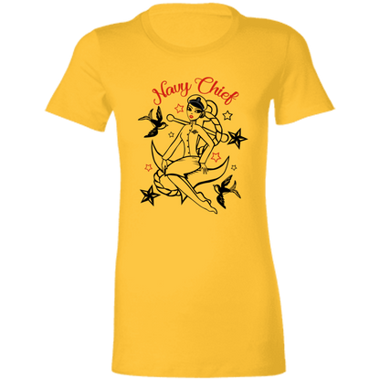 Navy Chief Pin Up Ladies' T-Shirt