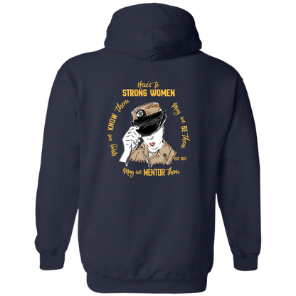 Strong Woman Zip Up Hooded Sweatshirt