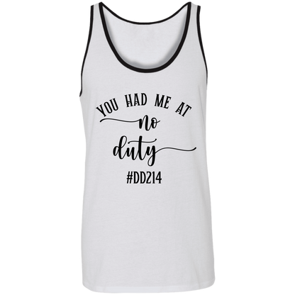 No Duty Unisex Tank