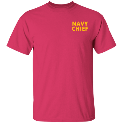 Navy Girl Gold and White Design T-Shirt