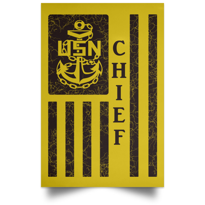 Chief Flag Satin Poster