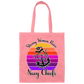 Strong Navy Mom Canvas Tote Bag