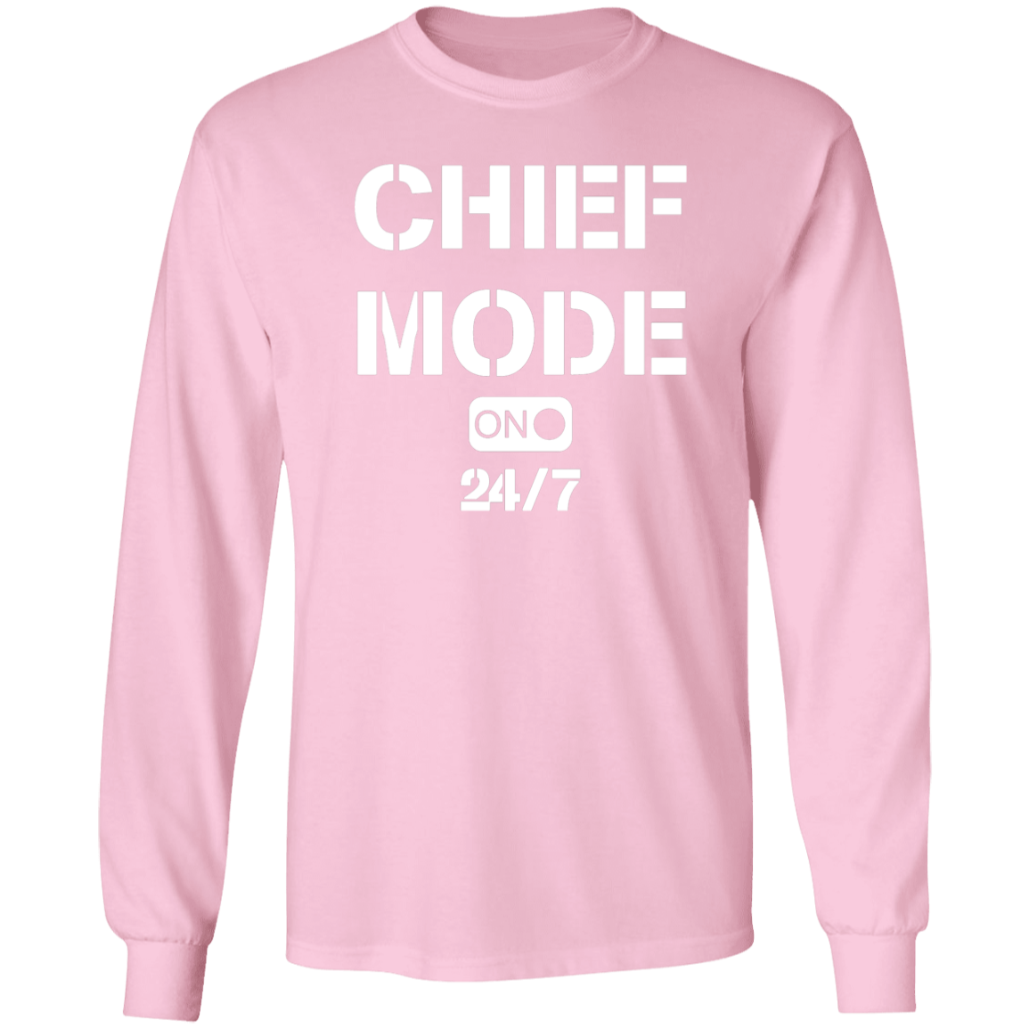 Chief Mode LS Ultra Cotton T-Shirt White Design